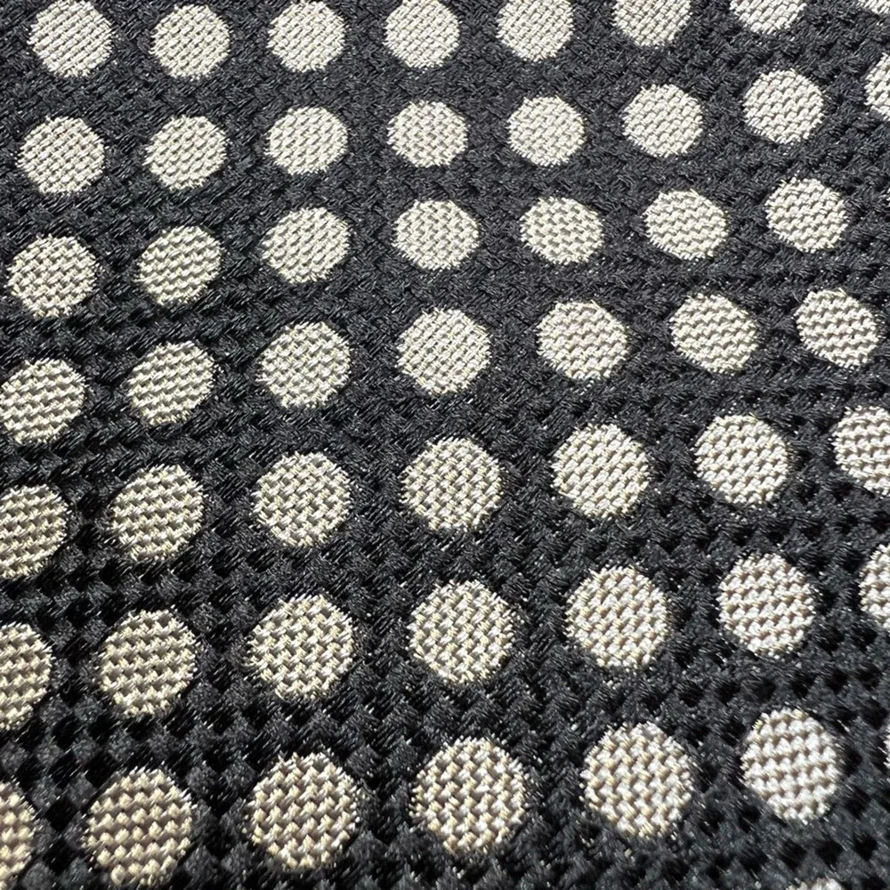 Hubert Milano Mens Tie Necktie Multicolor Polka Dot 100% Silk Tied Woven Classic